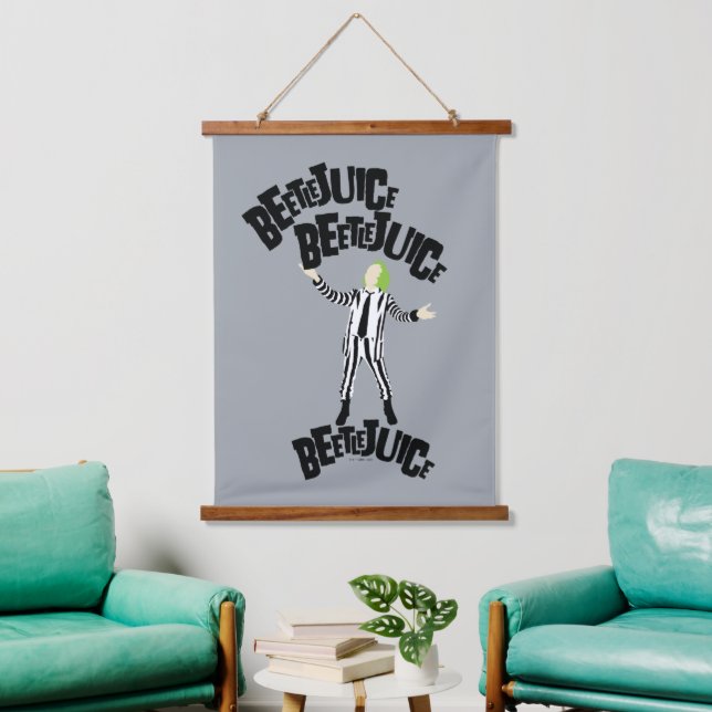 Beetlejuice Beetlejuice Beetlejuice Hanging Tapestry (Living Room)