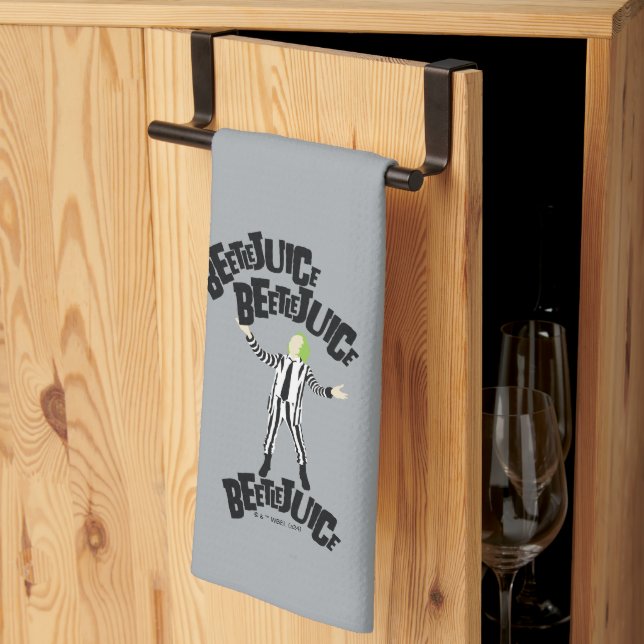Beetlejuice Beetlejuice Beetlejuice Kitchen Towel (Thirds Fold)