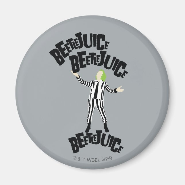 Beetlejuice Beetlejuice Beetlejuice Magnet (Front)