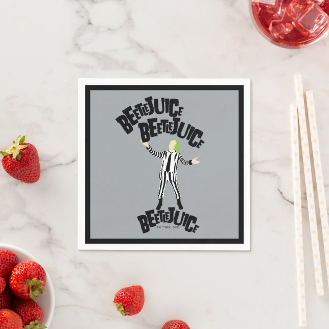 Beetlejuice Beetlejuice Beetlejuice Napkin (Insitu)