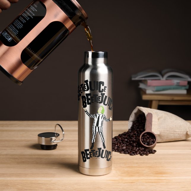 Beetlejuice Beetlejuice Beetlejuice Water Bottle (Coffee)