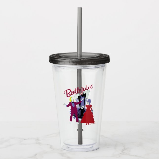Beetlejuice | Beetlejuice & Lydia Wedding Acrylic Tumbler (Front)