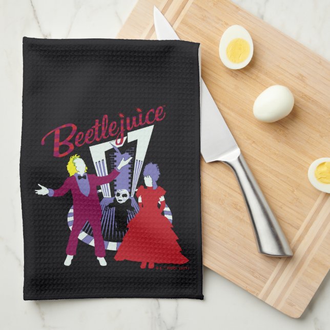 Beetlejuice | Beetlejuice & Lydia Wedding Kitchen Towel (Quarter Fold)
