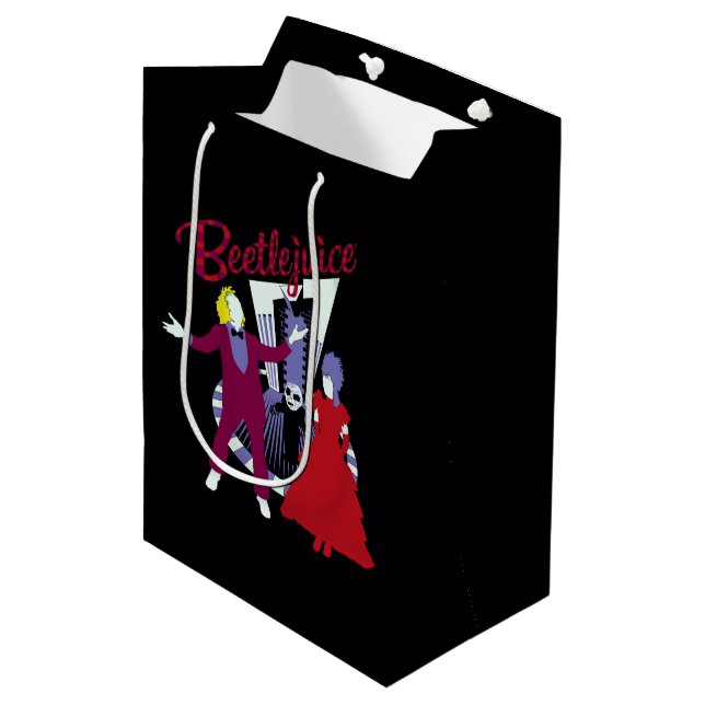 Beetlejuice | Beetlejuice & Lydia Wedding Medium Gift Bag (Front Angled)