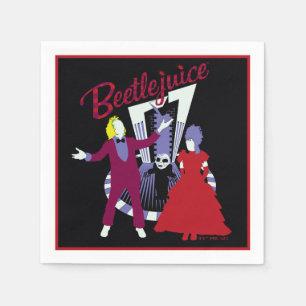 Beetlejuice   Beetlejuice & Lydia Wedding Napkin