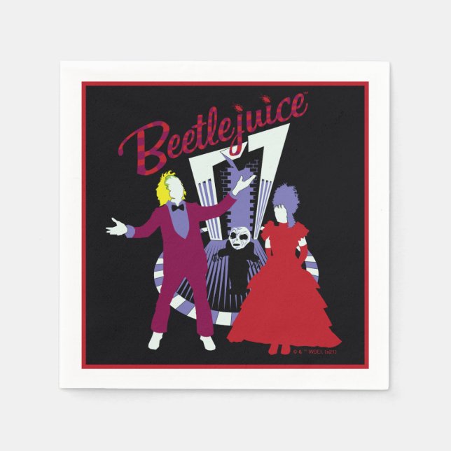 Beetlejuice | Beetlejuice & Lydia Wedding Napkin (Front)