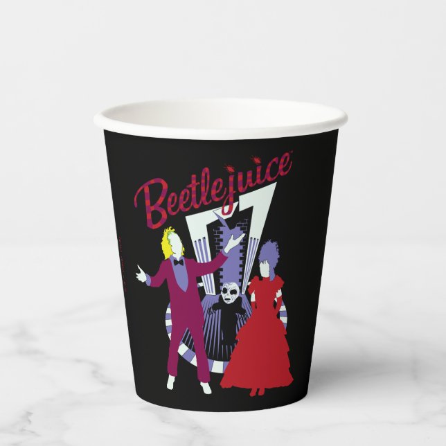 Beetlejuice | Beetlejuice & Lydia Wedding Paper Cups (Front)