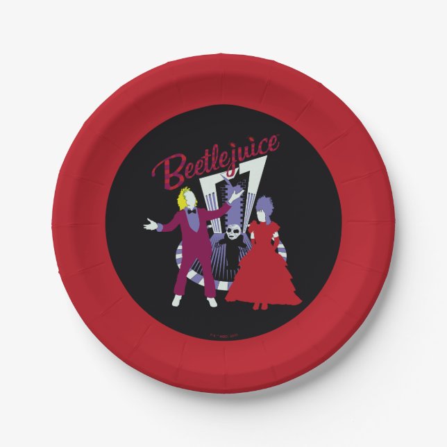 Beetlejuice | Beetlejuice & Lydia Wedding Paper Plate (Front)