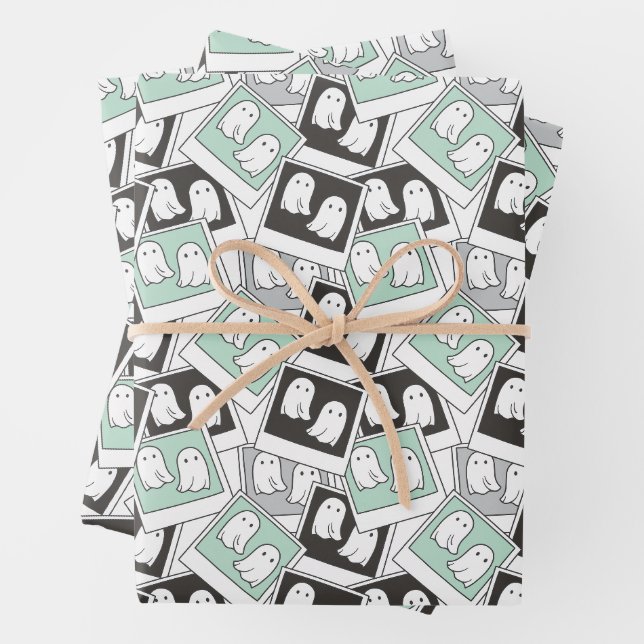 Beetlejuice | Chibi Lydia Ghost Photography Wrapping Paper Sheet (In situ)