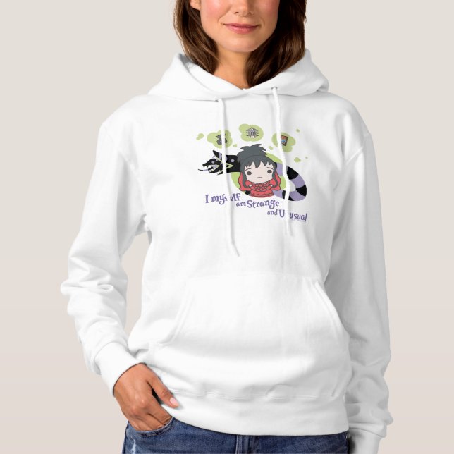 Beetlejuice | Chibi Lydia "Strange and Unusual" Hoodie (Front)