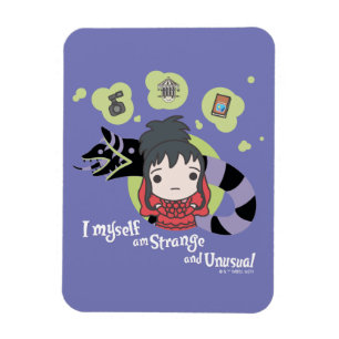 Beetlejuice   Chibi Lydia "Strange and Unusual" Magnet