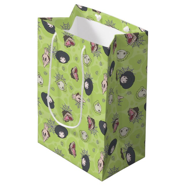 Beetlejuice | Cute Chibi Toss Pattern Medium Gift Bag (Front Angled)