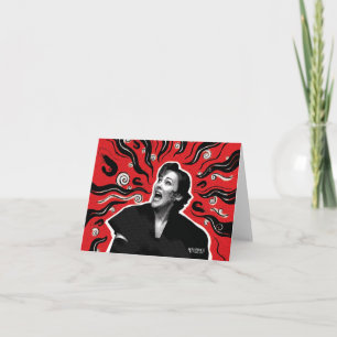 Beetlejuice Delia Deetz Note Card