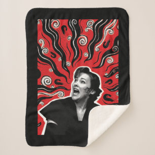 Beetlejuice Delia Deetz Sherpa Blanket