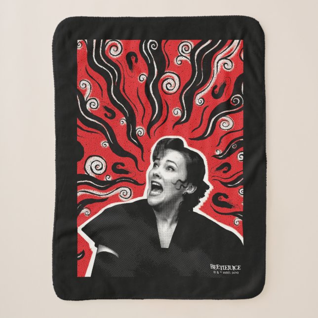 Beetlejuice | Delia Deetz Sherpa Blanket (Front)