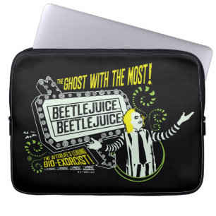 Beetlejuice "Ghost With The Most" Marquee Laptop Sleeve