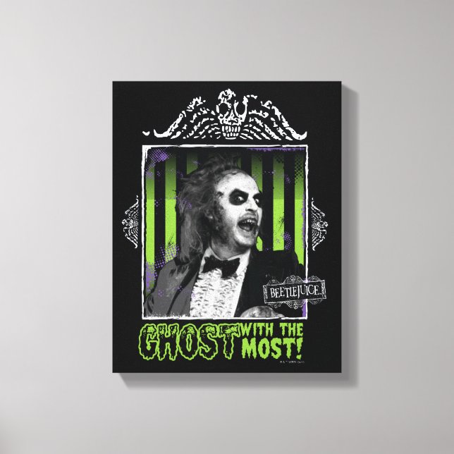 Beetlejuice | "Ghost With The Most" Portrait Canvas Print (Front)