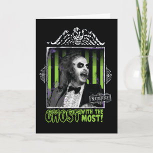 Beetlejuice   "Ghost With The Most" Portrait Card