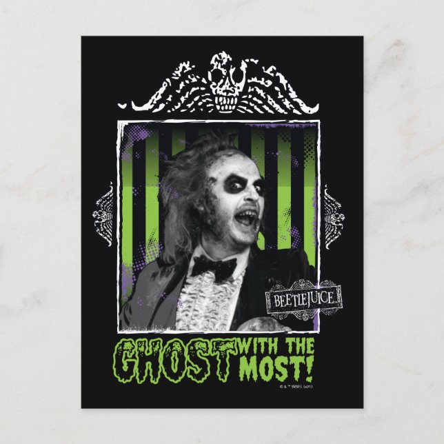 Beetlejuice | "Ghost With The Most" Portrait Postcard (Front)