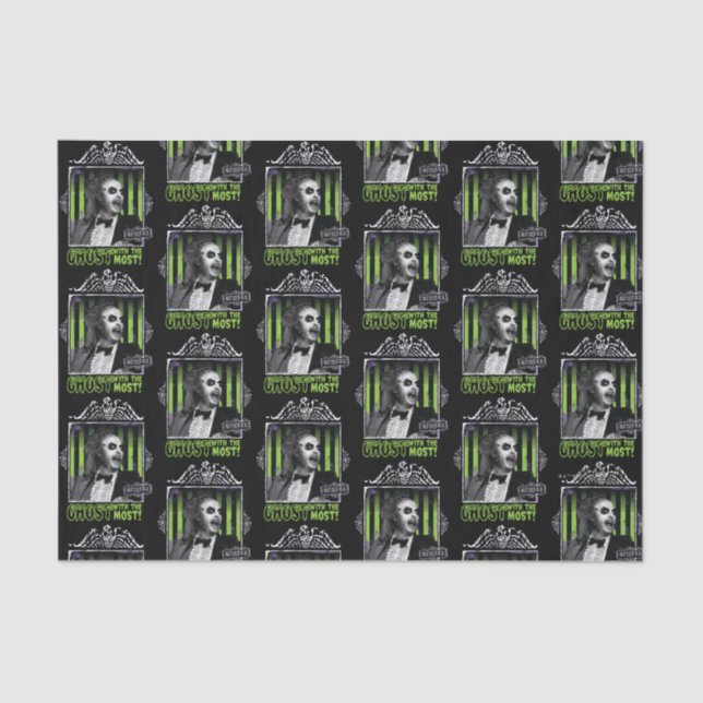 Beetlejuice | "Ghost With The Most" Portrait Tissue Paper (Front)