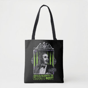 Beetlejuice   "Ghost With The Most" Portrait Tote Bag