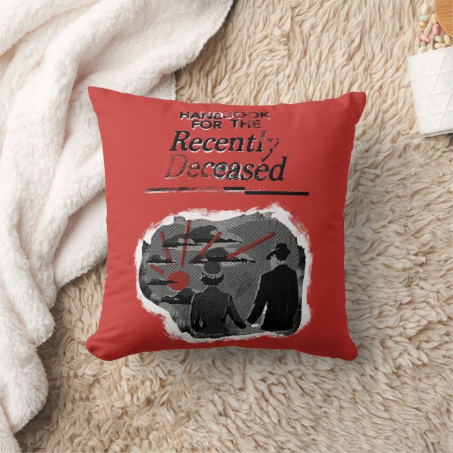 Beetlejuice | Handbook for the Recently Deceased Throw Pillow (Blanket)