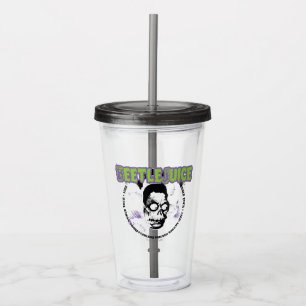 Beetlejuice Harry the Hunter Shrunken Head Acrylic Tumbler