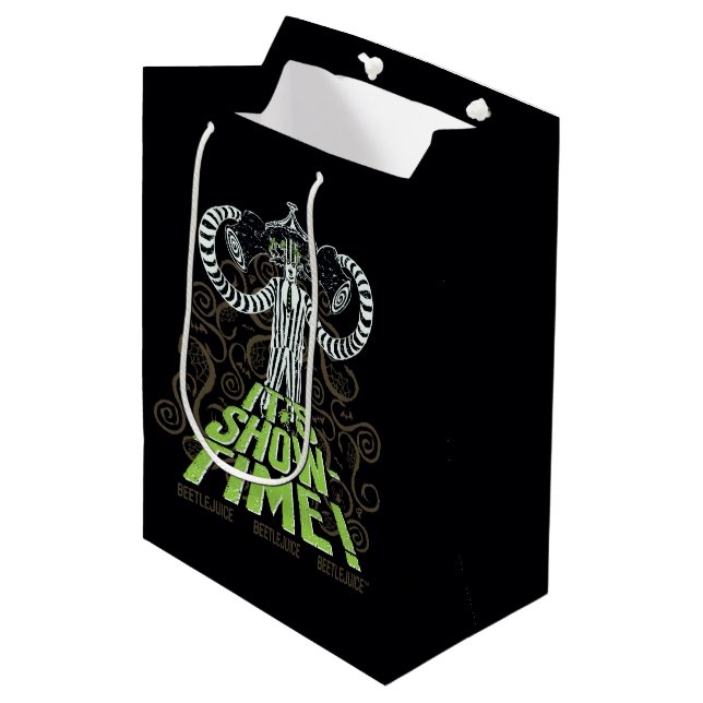 Beetlejuice | It's Show Time! Medium Gift Bag (Front Angled)
