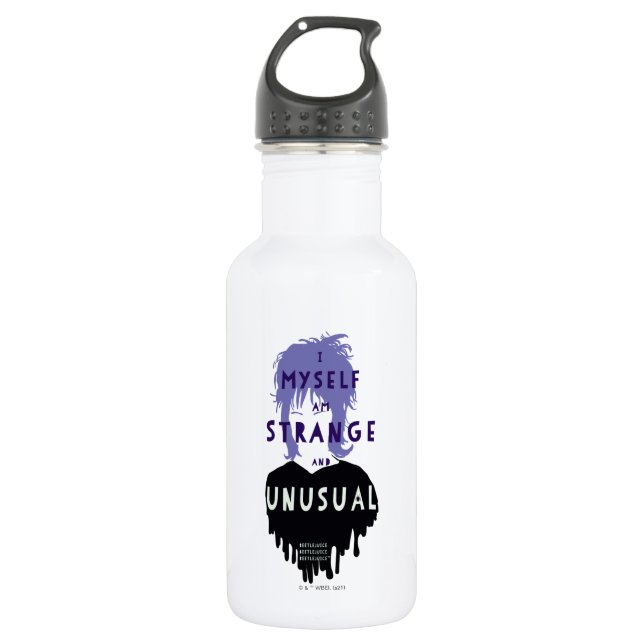 Beetlejuice | Lydia "Strange and Unusual" Graphic 532 Ml Water Bottle (Front)