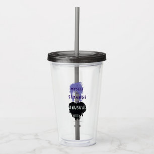 Beetlejuice Lydia "Strange and Unusual" Graphic Acrylic Tumbler