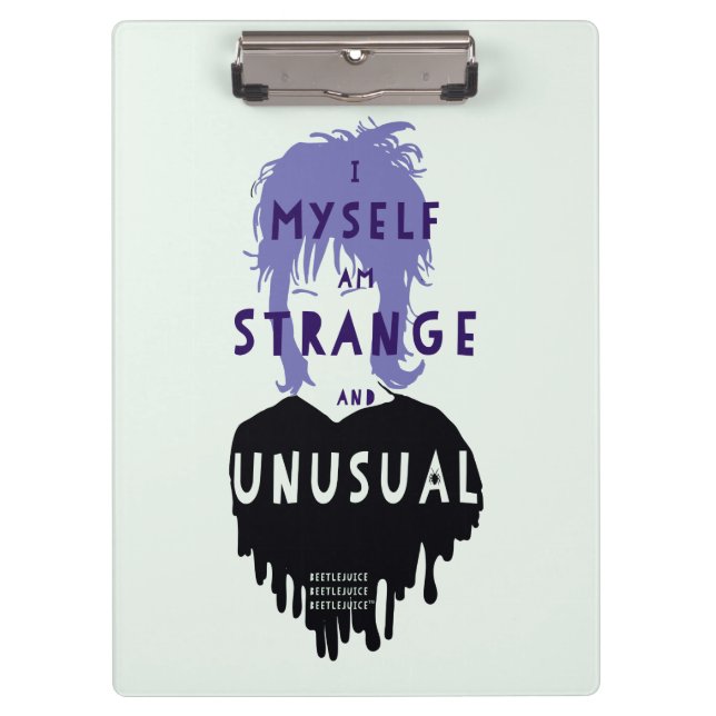 Beetlejuice | Lydia "Strange and Unusual" Graphic Clipboard (Front)