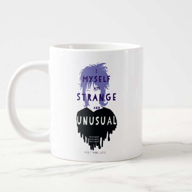 Beetlejuice | Lydia "Strange and Unusual" Graphic Large Coffee Mug (Left)