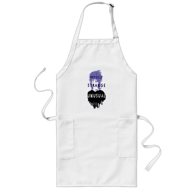 Beetlejuice | Lydia "Strange and Unusual" Graphic Long Apron (Front)