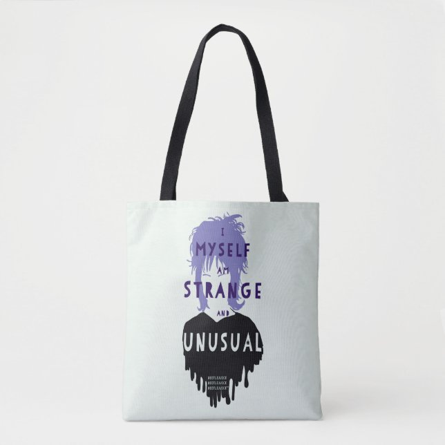 Beetlejuice | Lydia "Strange and Unusual" Graphic Tote Bag (Front)