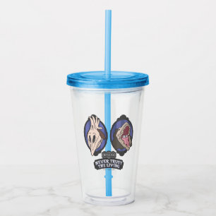 Beetlejuice Maitlands "Never Trust The Living" Acrylic Tumbler