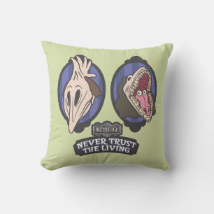 Beetlejuice Maitlands "Never Trust The Living" Throw Pillow