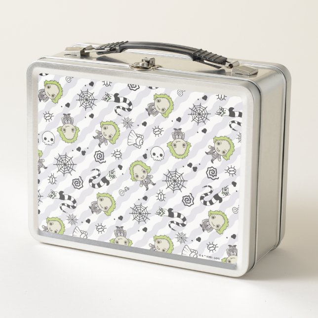 Beetlejuice Pattern Metal Lunch Box (Front)