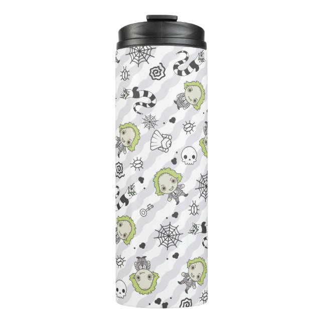 Beetlejuice Pattern Thermal Tumbler (Front)