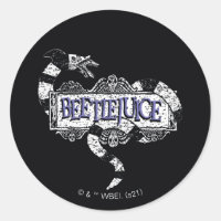 Beetlejuice | Sandworm Coiled on Beetlejuice Logo