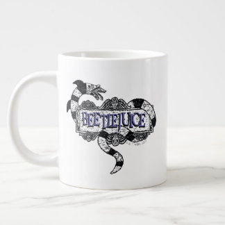 Beetlejuice | Sandworm Coiled on Beetlejuice Logo Large Coffee Mug