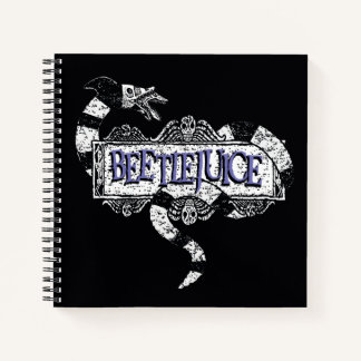 Beetlejuice | Sandworm Coiled on Beetlejuice Logo Notebook