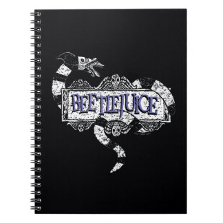Beetlejuice | Sandworm Coiled on Beetlejuice Logo Notebook