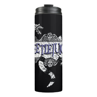 Beetlejuice | Sandworm Coiled on Beetlejuice Logo Thermal Tumbler