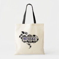 Beetlejuice | Sandworm Coiled on Beetlejuice Logo