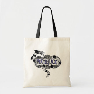 Beetlejuice | Sandworm Coiled on Beetlejuice Logo Tote Bag
