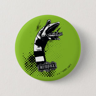 Beetlejuice   Sandworm Illustration 2 Inch Round Button
