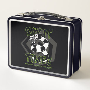 Beetlejuice   Say It 3 Times Metal Lunch Box