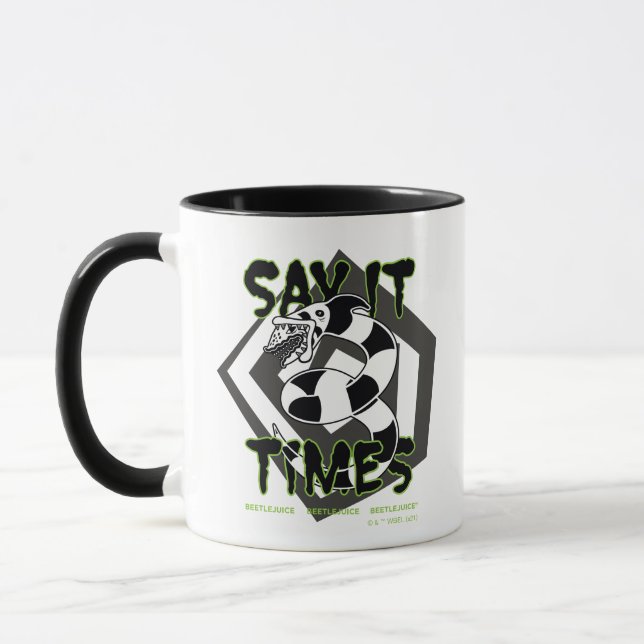Beetlejuice | Say It 3 Times Mug (Left)