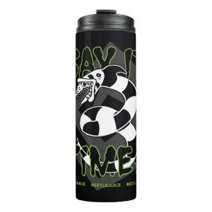 Beetlejuice Say It 3 Times Thermal Tumbler