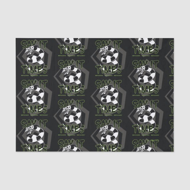Beetlejuice | Say It 3 Times Tissue Paper (Front)